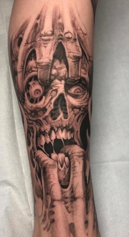 Tattoos - Oak Adams Freehand Ghoul - 144528
